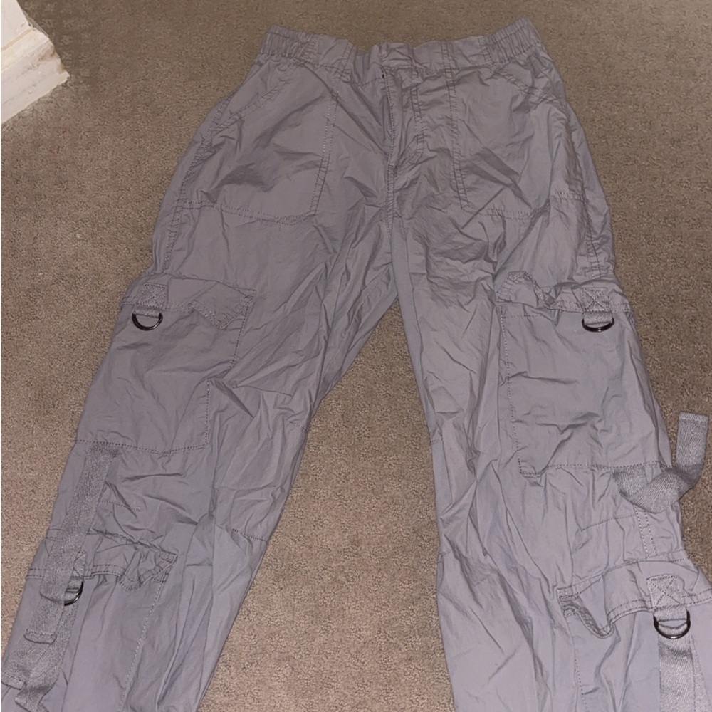 Women Gray Cargo Pants